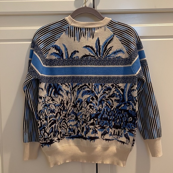Christian Dior Blue Palms Sweater - Picture 2 of 8